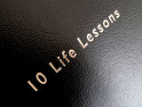 10 Life Lessons Journal In Black Leather