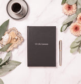 10 Life Lessons Journal In Black Leather