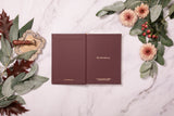 10 Life Lessons Journal In Burgundy Leather