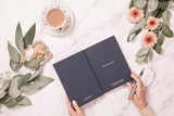 10 Life Lessons Journal In Navy Blue Leather