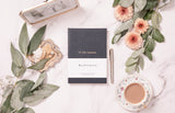 10 Life Lessons Journal In Navy Blue Leather