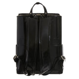 Schwarzer Bucklesbury-Rucksack aus feinem italienischem Leder