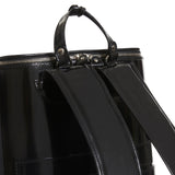 Schwarzer Bucklesbury-Rucksack aus feinem italienischem Leder