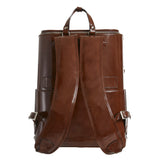 Dunkelbrauner Bucklesbury-Rucksack aus feinem italienischem Leder