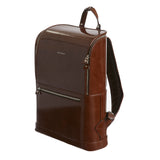 Dunkelbrauner Bucklesbury-Rucksack aus feinem italienischem Leder