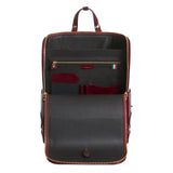 Dunkelbrauner Bucklesbury-Rucksack aus feinem italienischem Leder