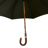 The London Umbrella - Crafted From A Single Piece Of English Chestnut - Dark Green