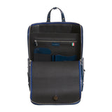 Rucksack aus feinem italienischem Leder von Bucklesbury in Marineblau