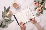 10 Life Lessons Journal In Navy Blue Leather