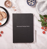 Heirloom Recipe Book In Black Leather