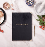 Heirloom Recipe Book In Dark Blue Croc