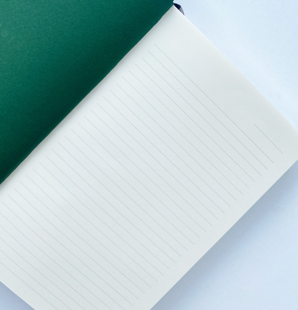 Cuaderno / Diario A5 verde - Hecho a mano en Inglaterra