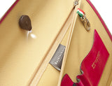 Fuchsia leather attaché briefcase and laptop bag for men and women