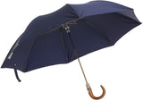 Bucklesbury handmade telescopic umbrella navy blue