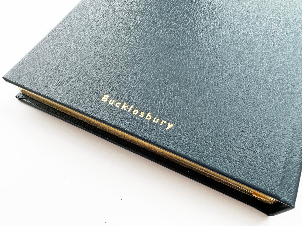10 Life Lessons Journal In Navy Blue Leather