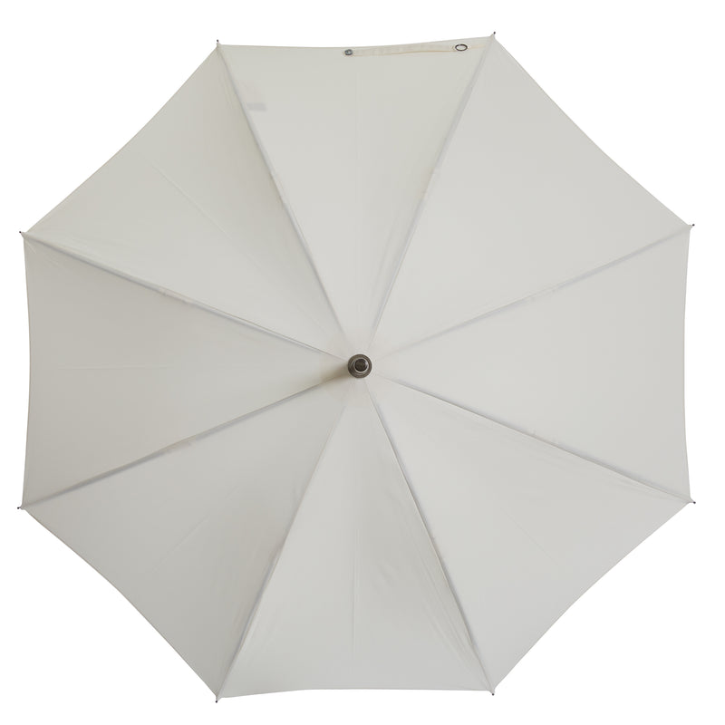 The London Wedding Umbrella - Crafted From A Single Piece Of Maple - Ivory White