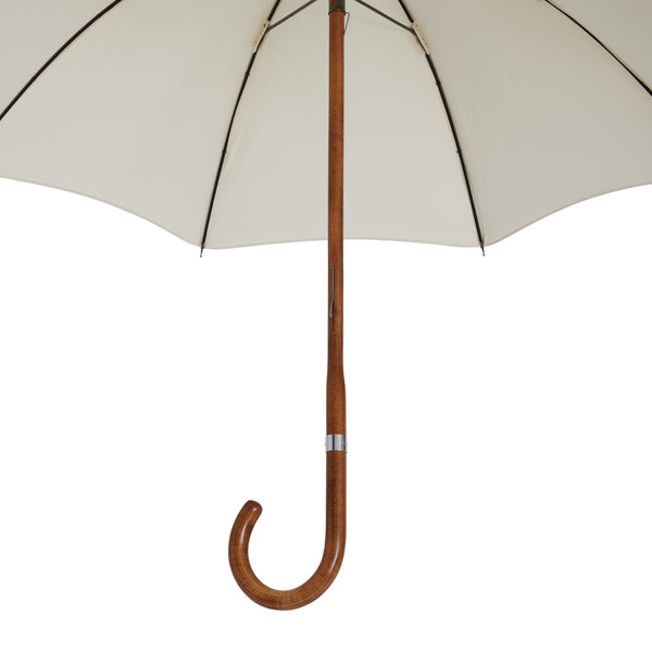 Pre-Order The London Wedding Umbrella - Crafted From A Single Piece Of Maple - Ivory White
