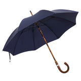 The London Umbrella - Crafted From A Single Piece Of English Chestnut - French Navy