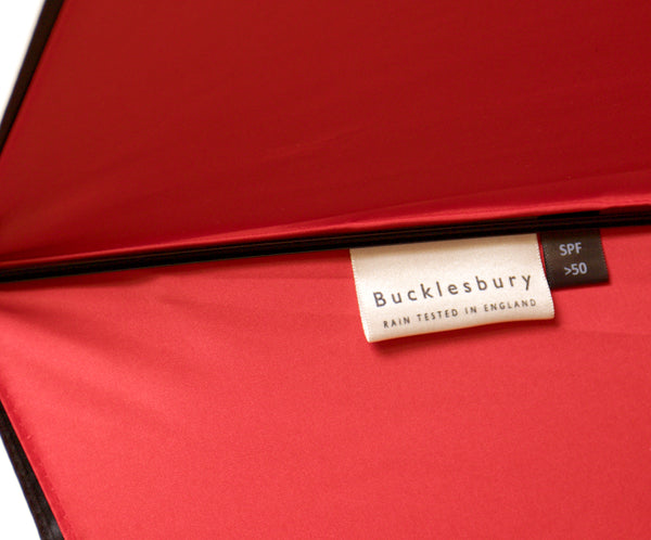 Limited Edition Classic Black Umbrella With Red Lining