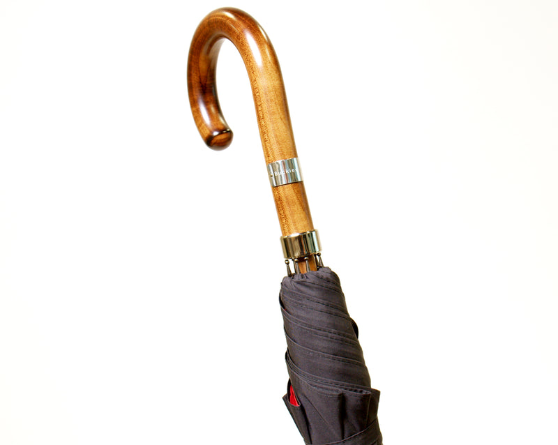 Limited Edition Classic Black Umbrella With Red Lining