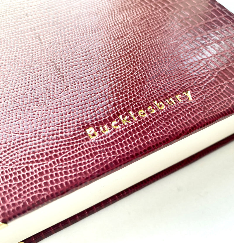 Burgundy A5 Journal / Diary - Handmade In England