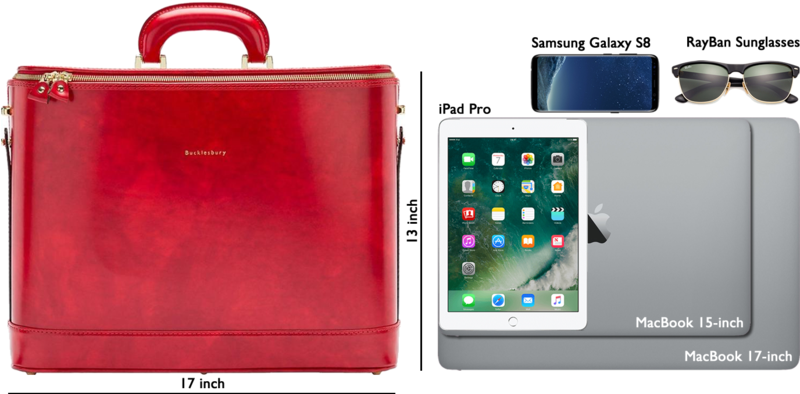 Pink Fuchsia Italian Leather Laptop Bag