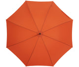 Klassischer orangefarbener Regenschirm