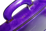 Purple Italian Leather Laptop Bag