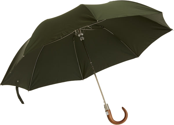 Bucklesbury handmade telescopic umbrella green