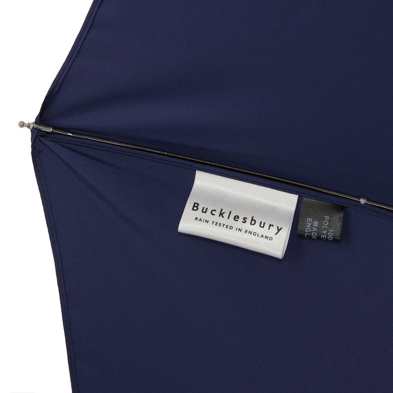 Bucklesbury handmade telescopic umbrella navy blue