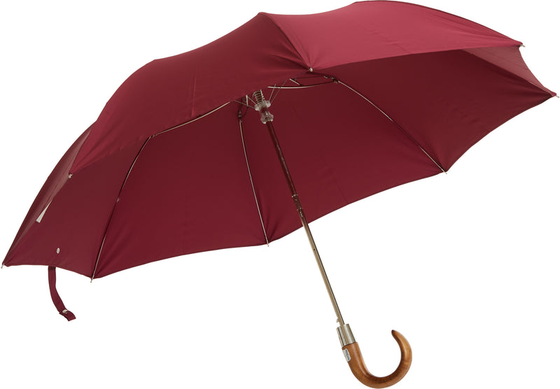 Bucklesbury handmade telescopic umbrella burgundy