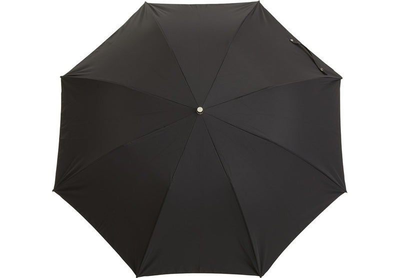 Teleskopischer schwarzer Regenschirm