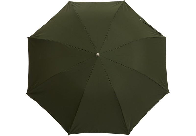 Teleskopischer grüner Regenschirm